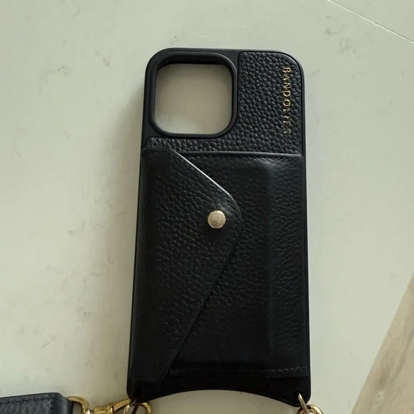 iPhone 14 Pro Max - Bandolier Case with Lana Strap & lipgloss holder - Picture 3 of 4